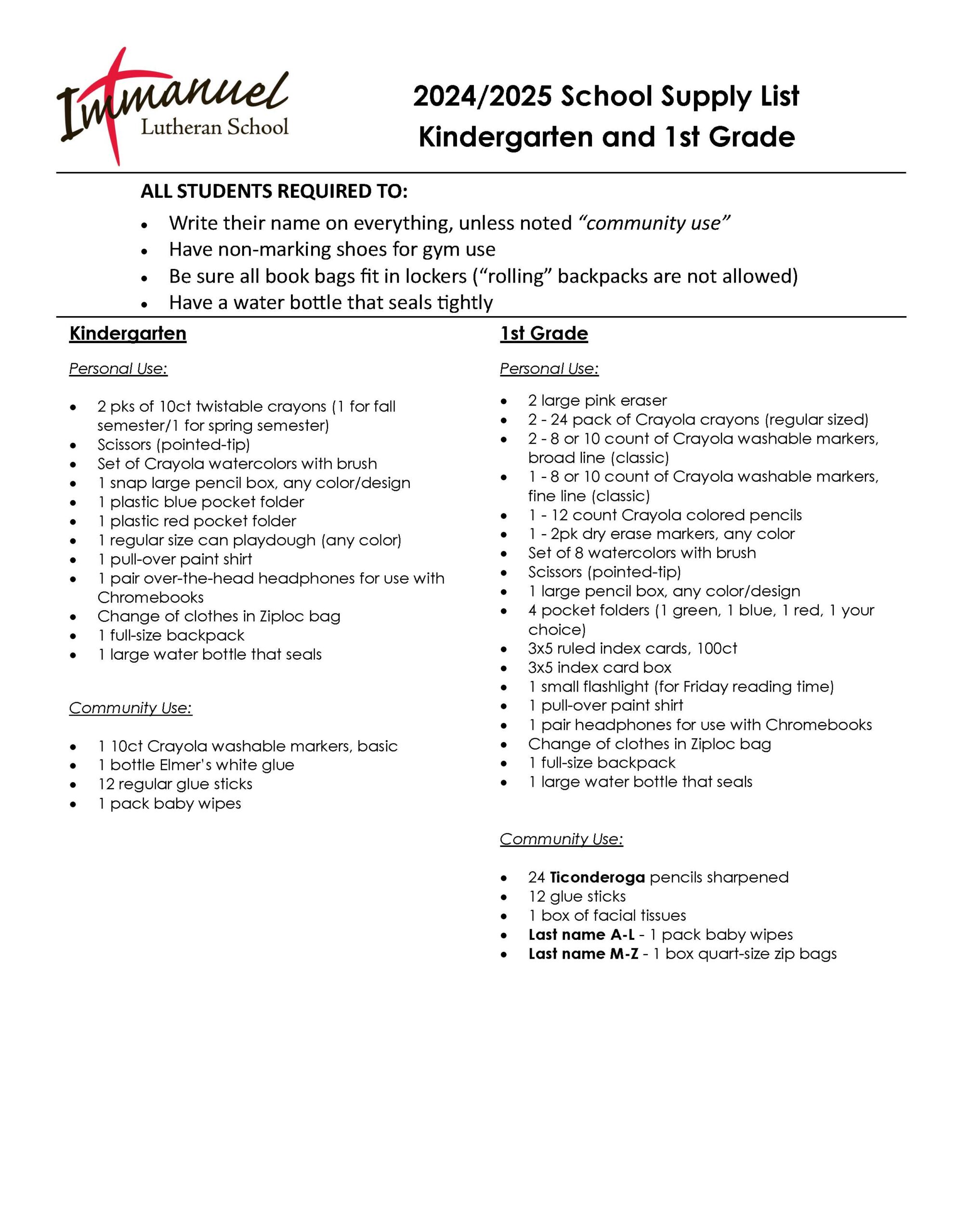 24-25 School Supply Lists K-8th_Page_1